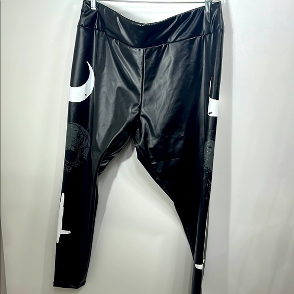 KillStar Holy Trinity Black Faux Leather Leggings size 4XL.NWT - Picture 1 of 9